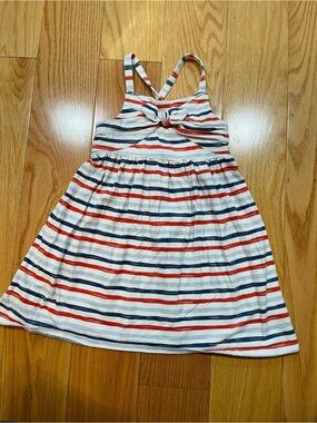 Tommy Bahama Striped Knot-Front Sundress in Red, Navy & White